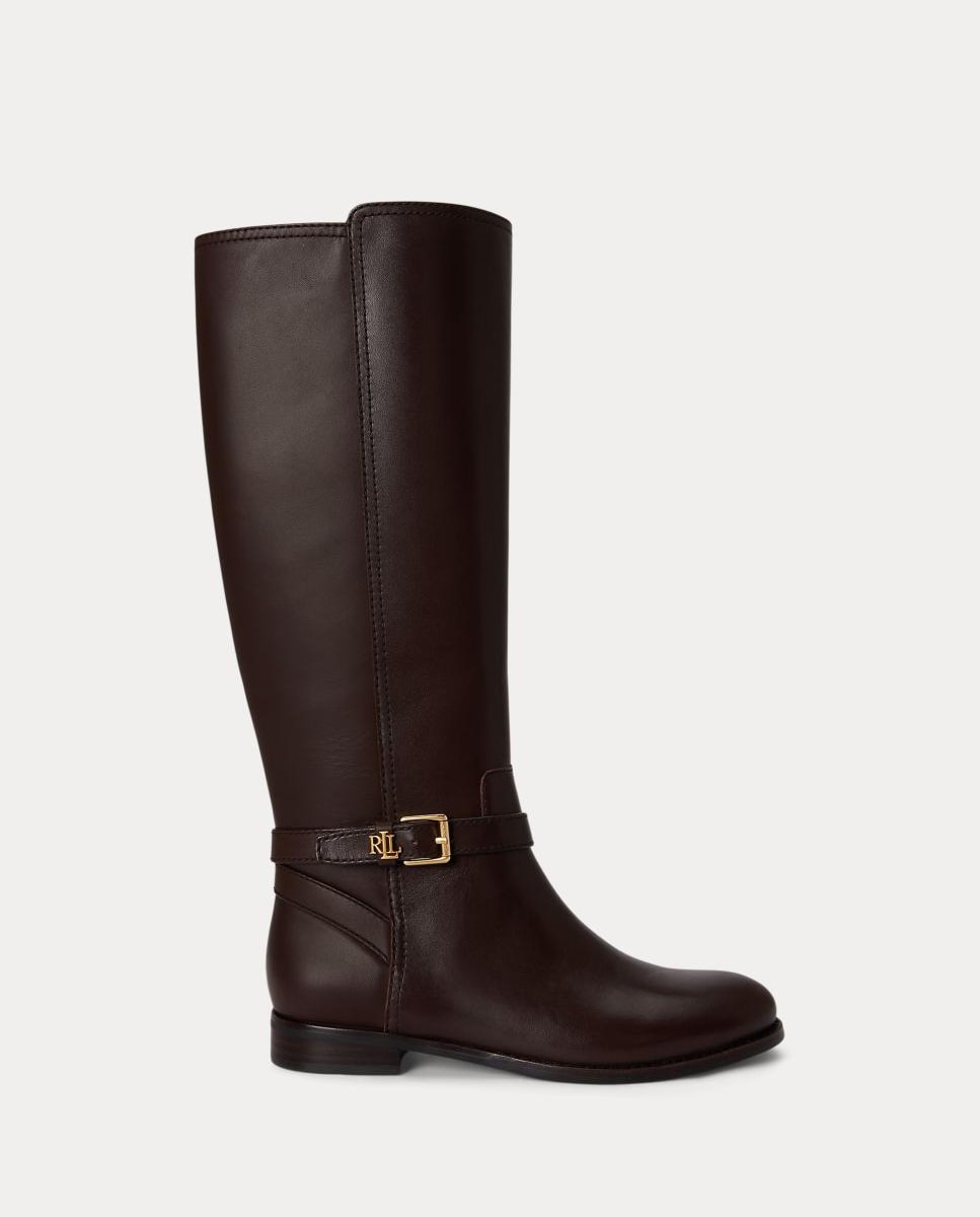 Imagen 0 de Bota alta Brooke II de mujer de piel Marrón oscuro