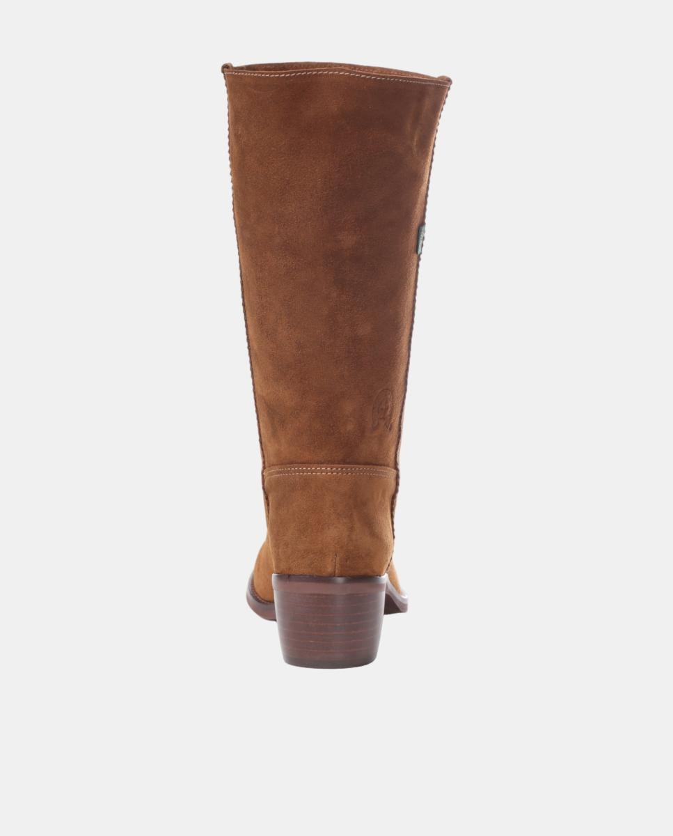 Bota campera mujer con bordados en tiras. - Dakota Boots - Marrón topo Marrón topo-12