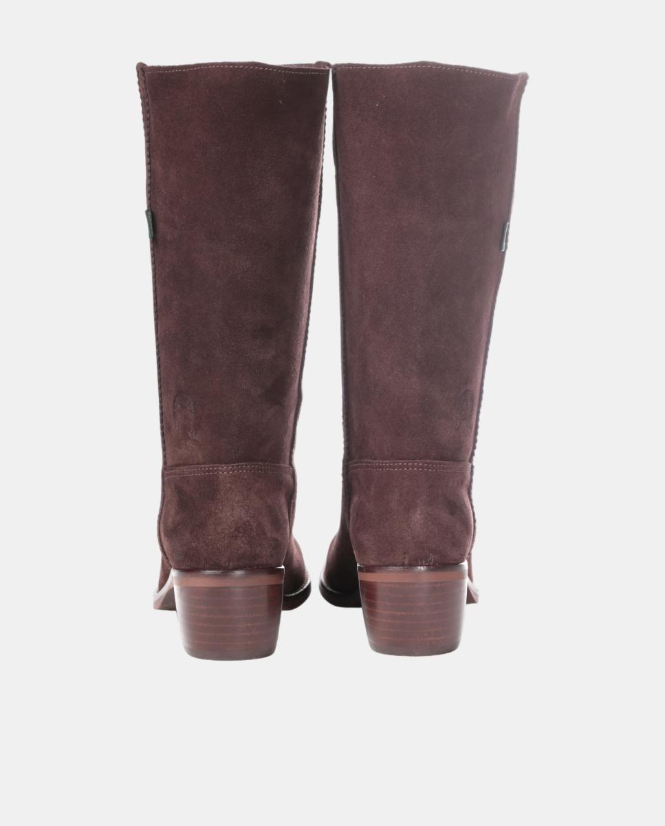 Bota campera mujer con bordados en tiras. - Dakota Boots - Marrón oscuro Marrón oscuro-5