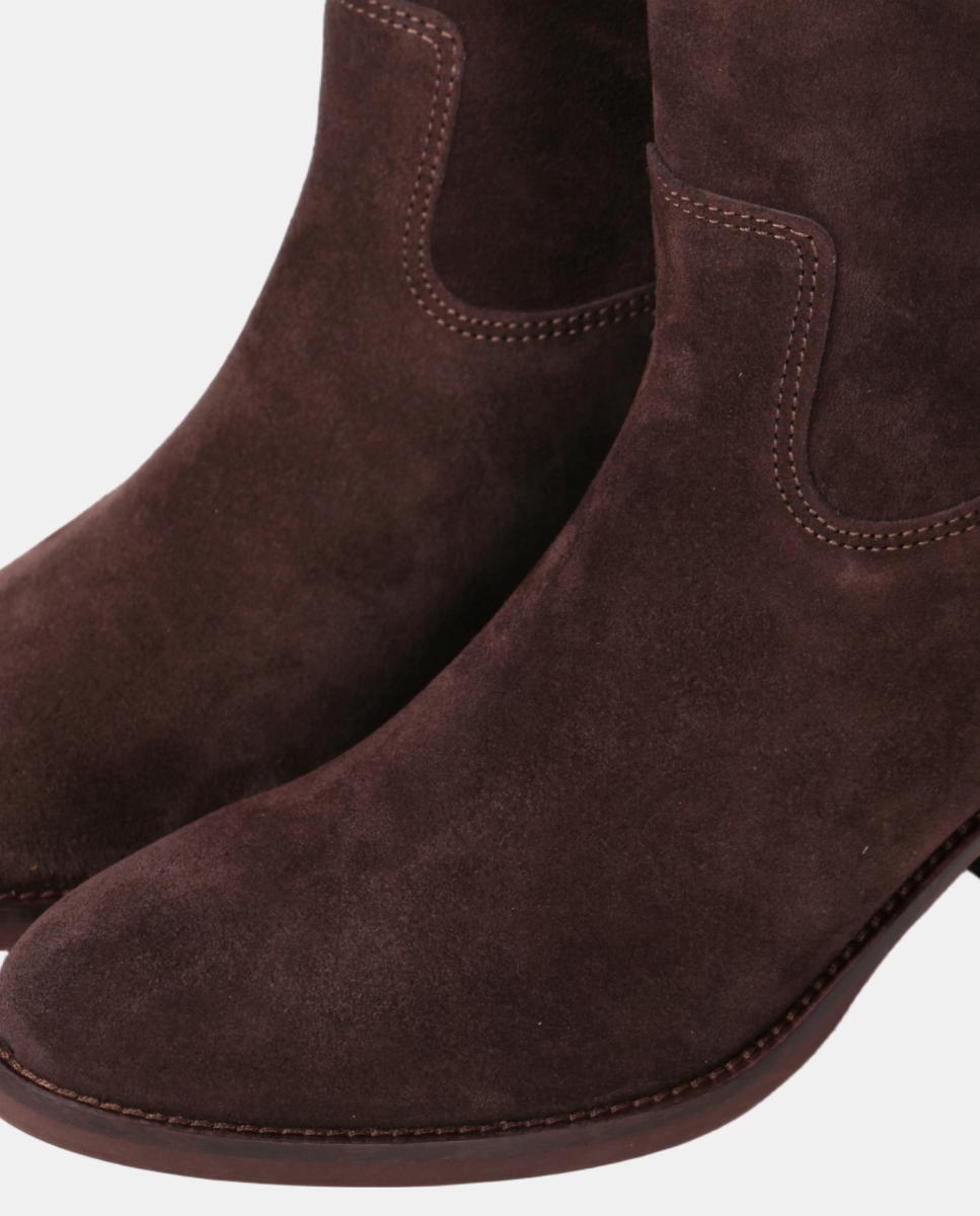 Bota campera mujer con bordados en tiras. - Dakota Boots - Marrón oscuro Marrón oscuro-9