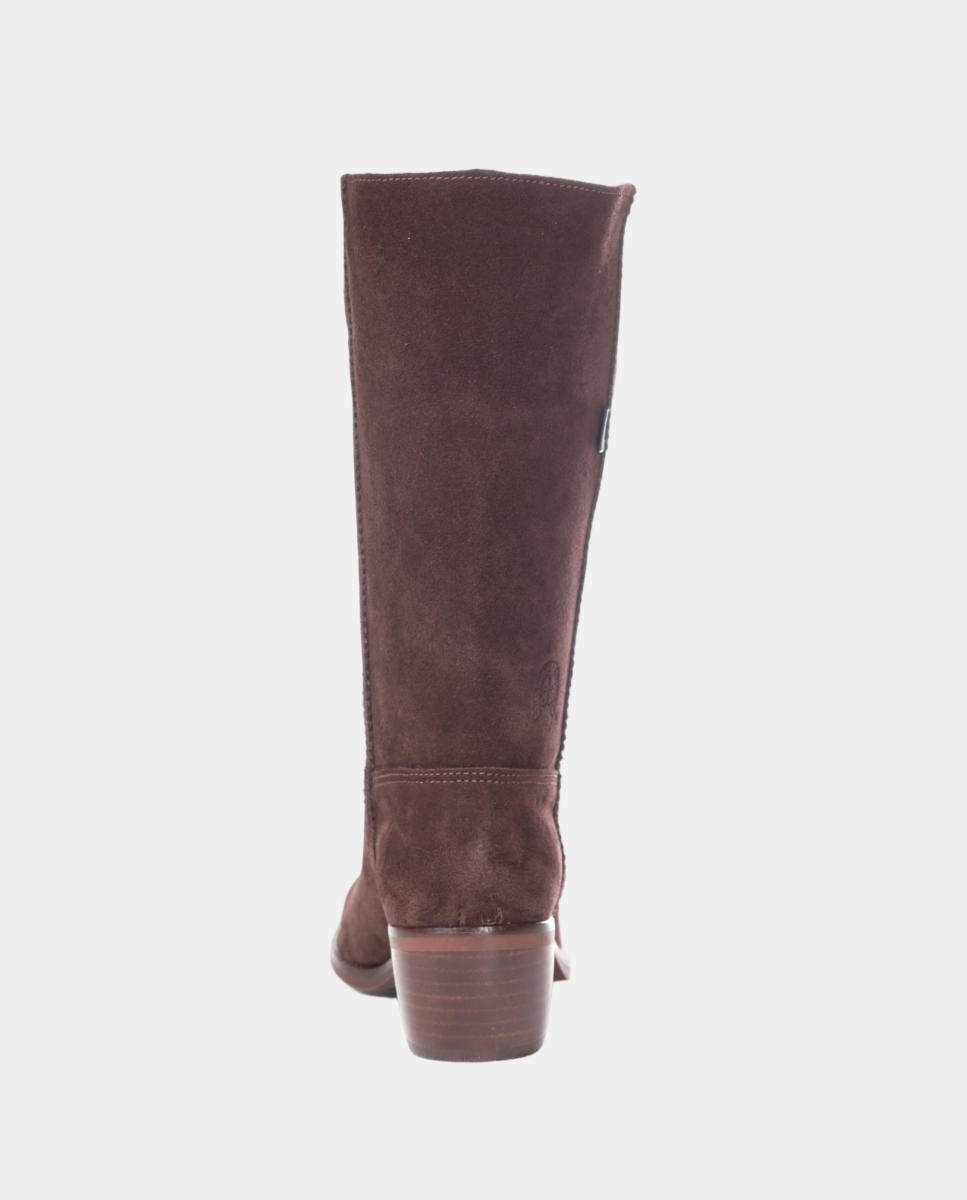Bota campera mujer con bordados en tiras. - Dakota Boots - Marrón oscuro Marrón oscuro-12