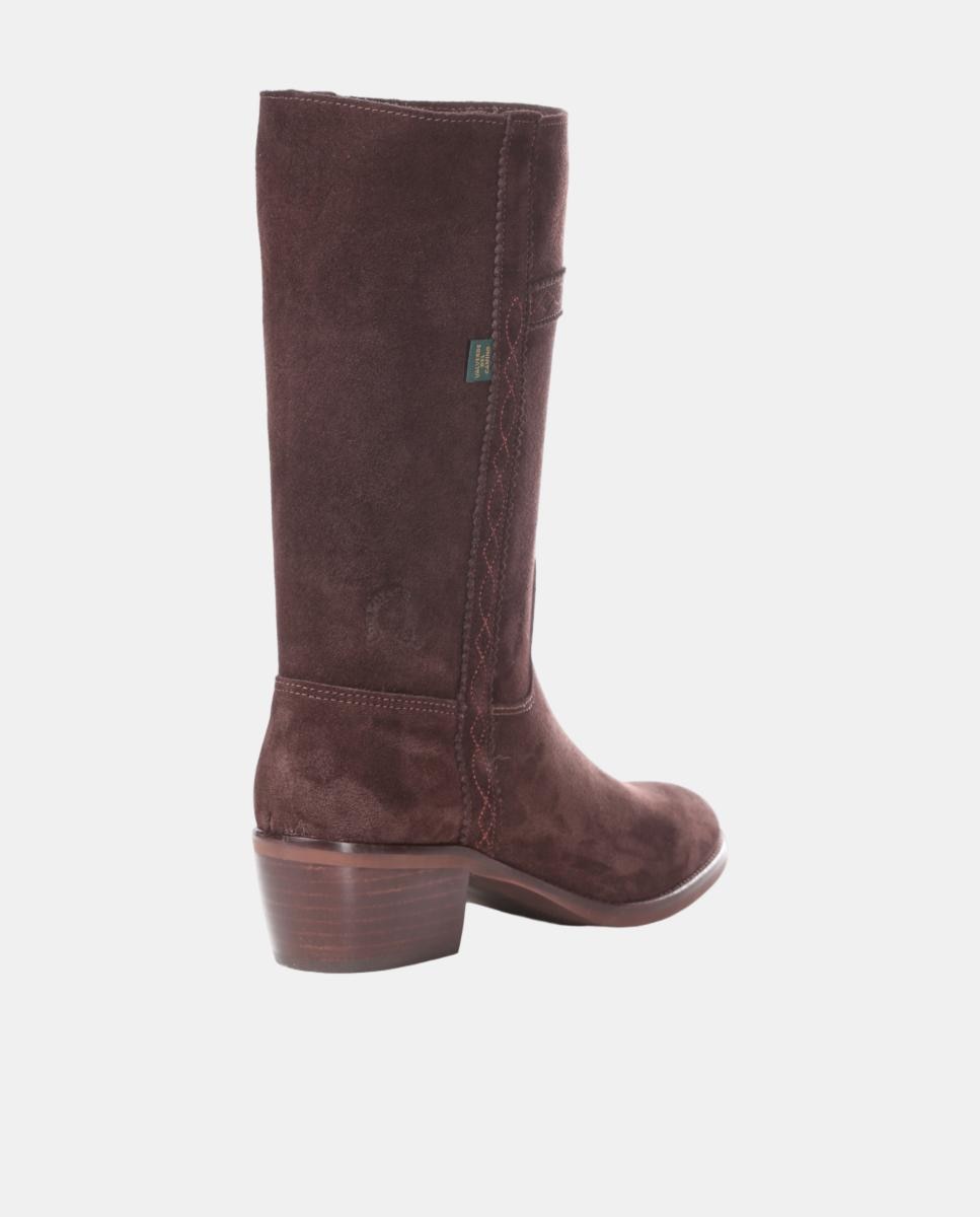 Bota campera mujer con bordados en tiras. - Dakota Boots - Marrón oscuro Marrón oscuro-13