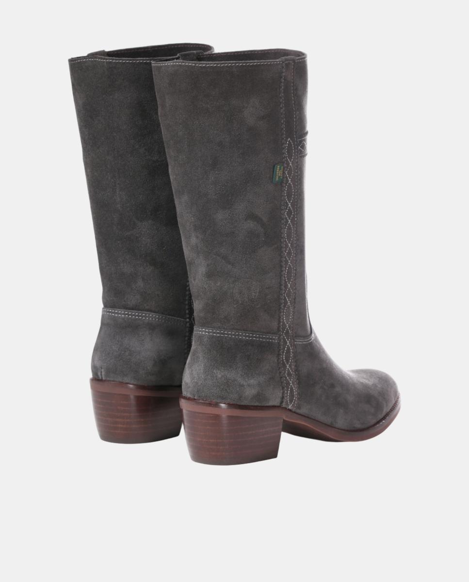 Botins com Bordados em Tiras. Cinzentos-3
