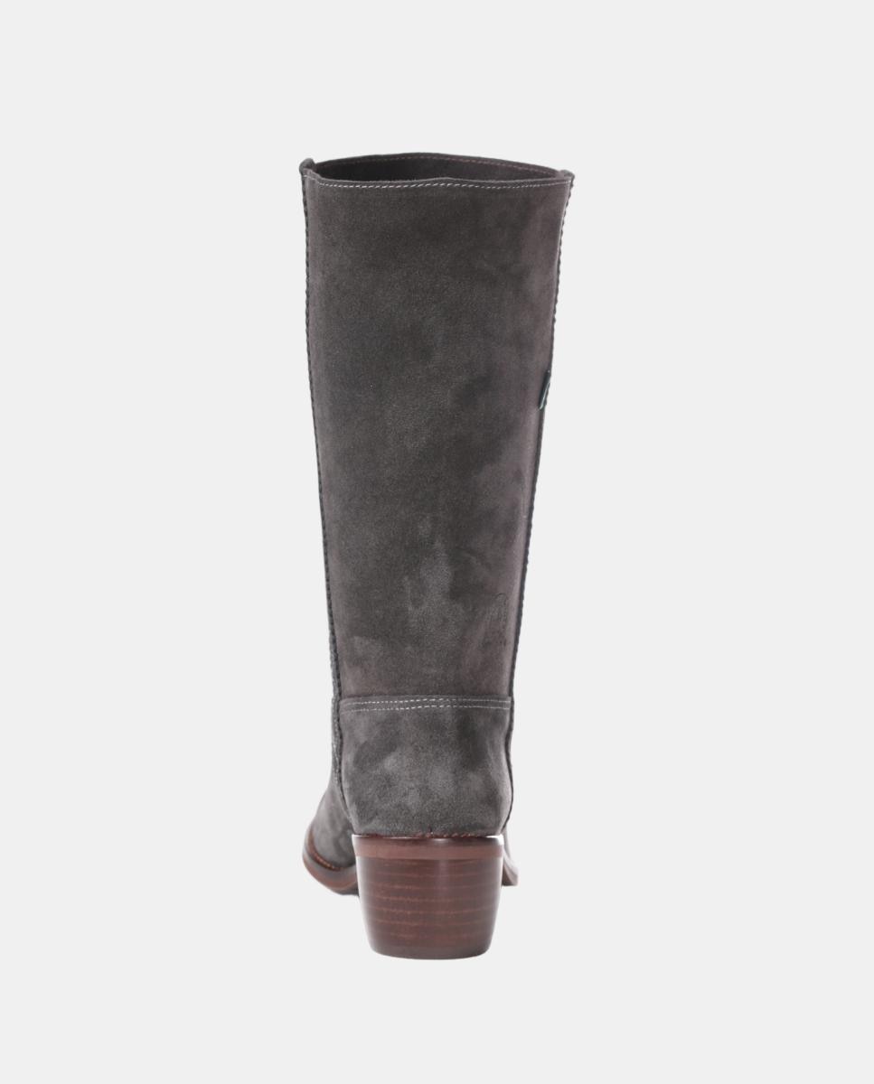 Botins com Bordados em Tiras. Cinzentos-12