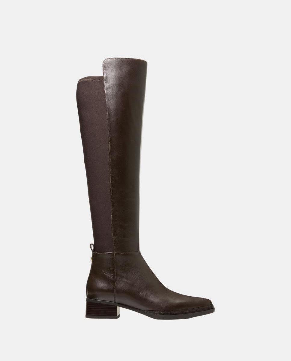 Imagem 0 de Botas Altas Lex com Fecho de Correr Lateral e Salto de Bloco