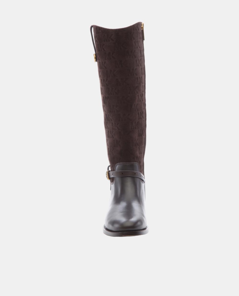 Botas Berberly de mujer de piel de caña alta - Michael Michael Kors - Marrón chocolate Marrón chocolate-2