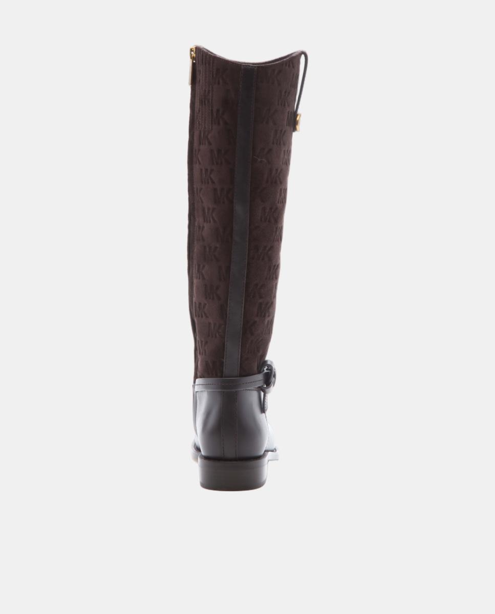 Botas Berberly de mujer de piel de caña alta - Michael Michael Kors - Marrón chocolate Marrón chocolate-4