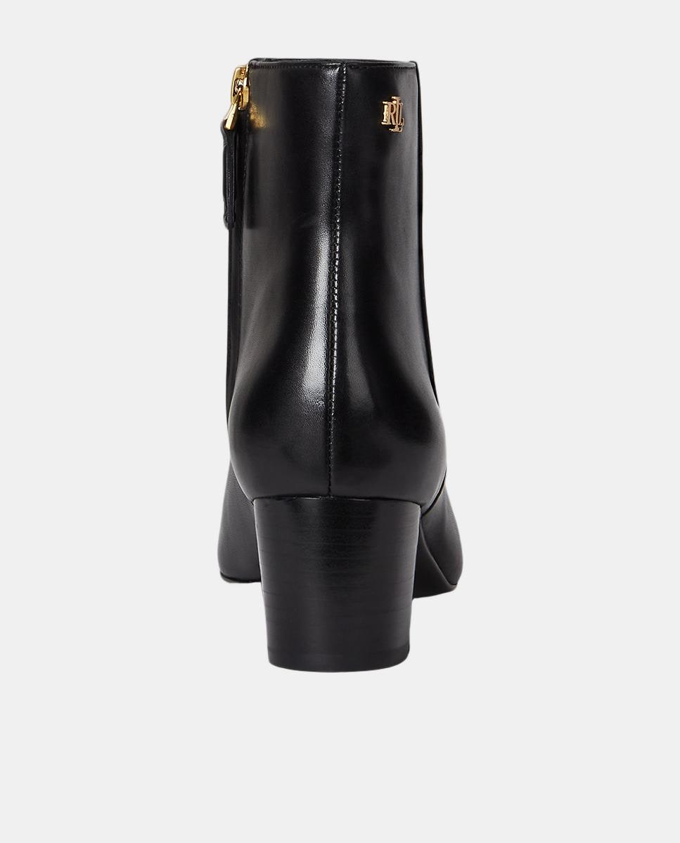 Botins Demi em Pele Preto-3