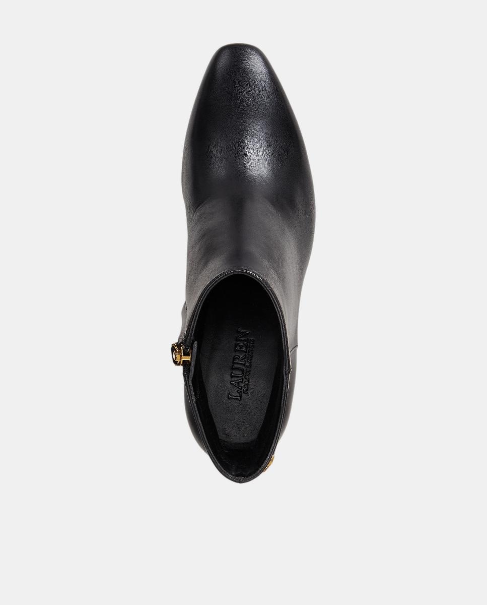 Botins Demi em Pele Preto-4