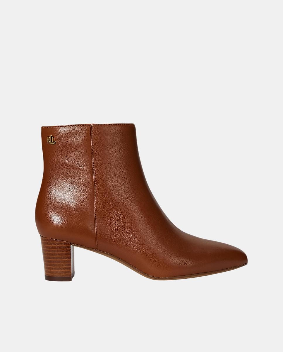 Botins Demi em Pele Couro-1