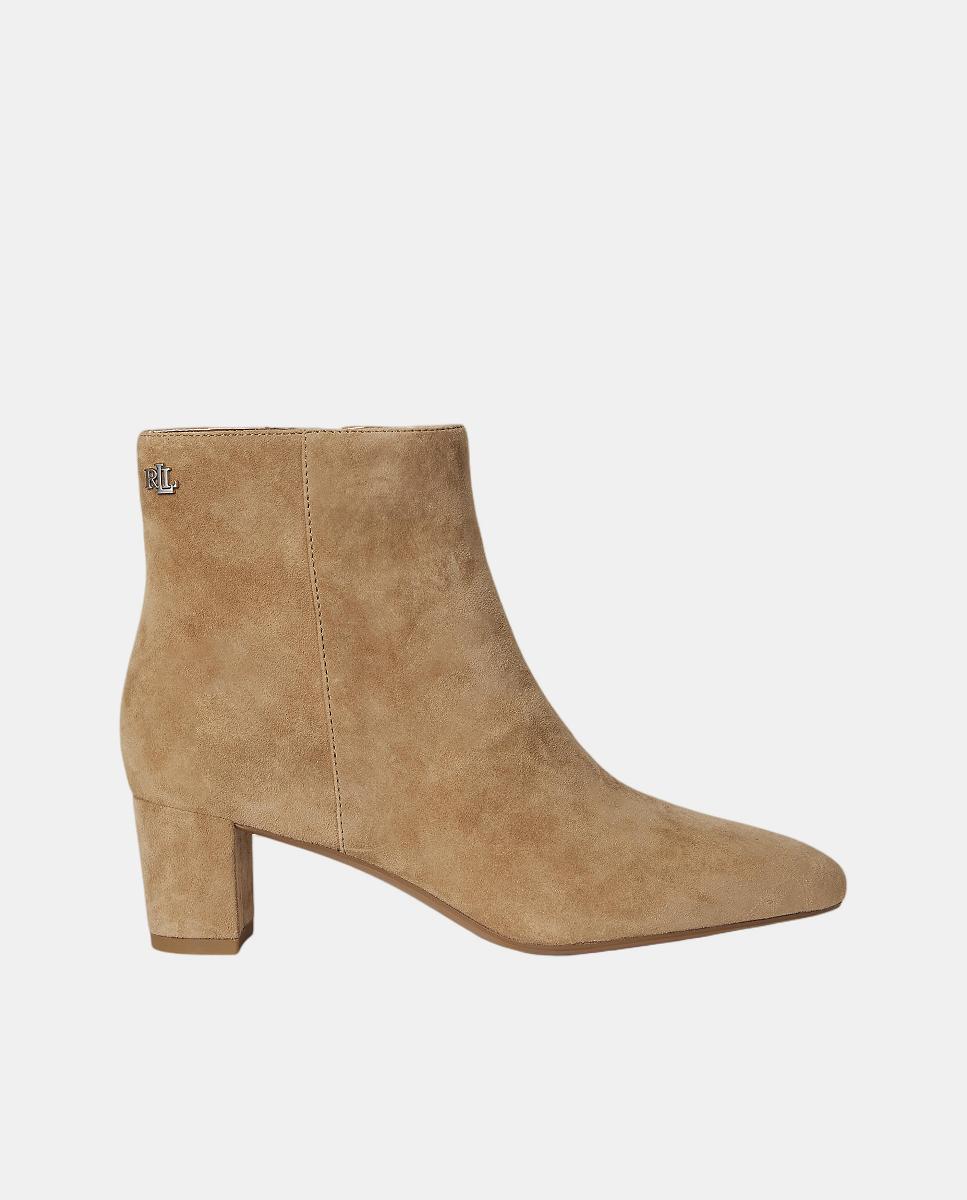 Botins Demi de Camurça Castanho-claro-1