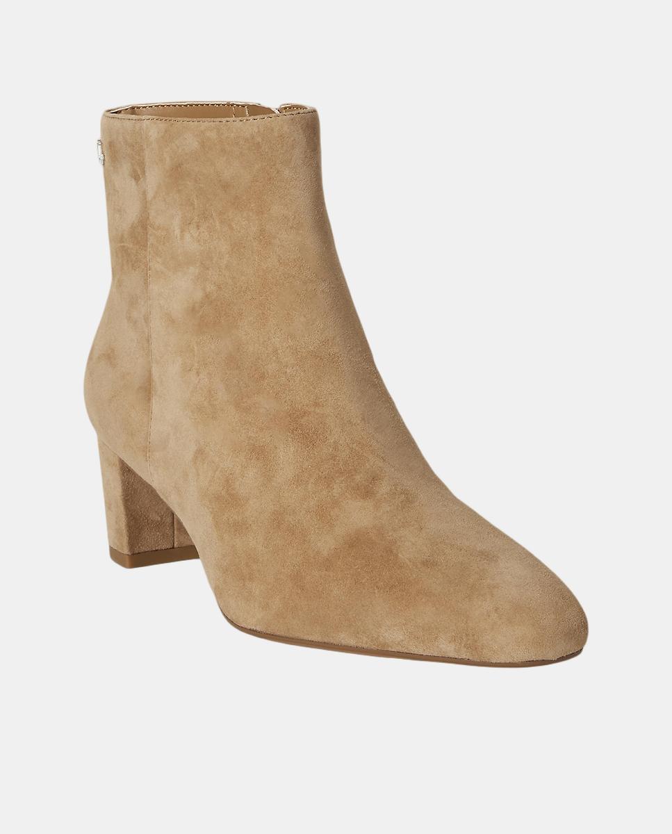 Botins Demi de Camurça Castanho-claro-2