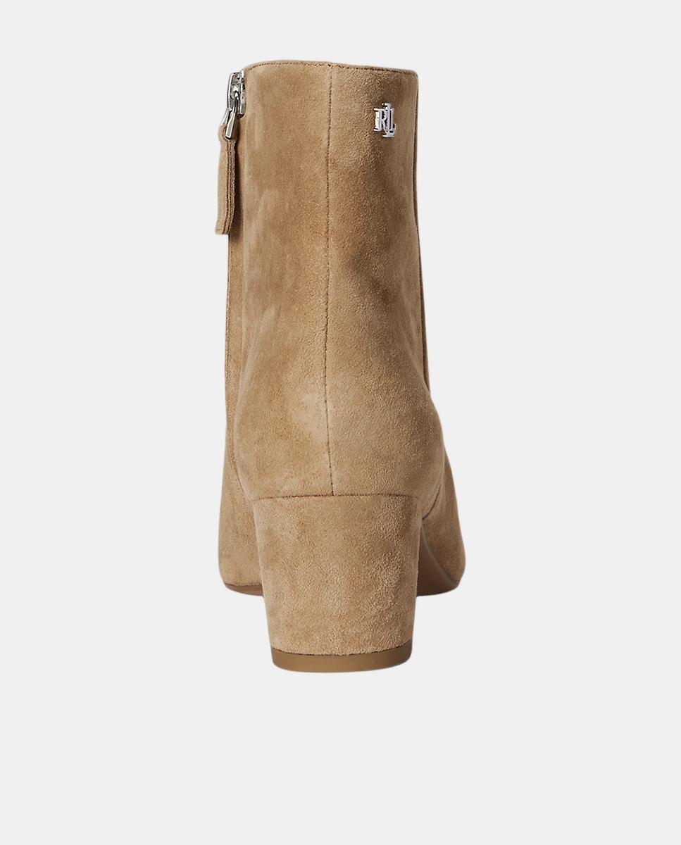 Botins Demi de Camurça Castanho-claro-3