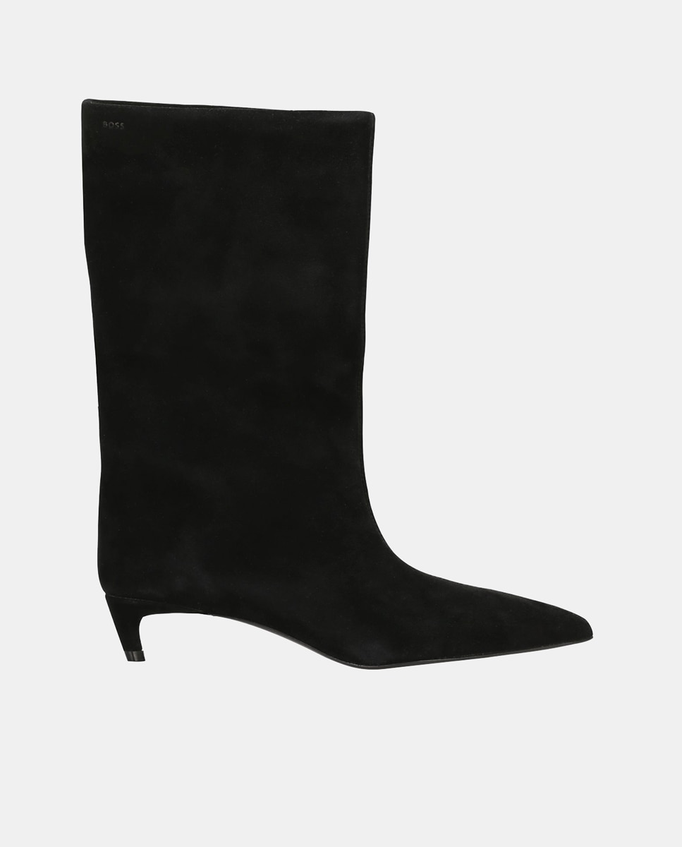 Botins em Pele Preto-1