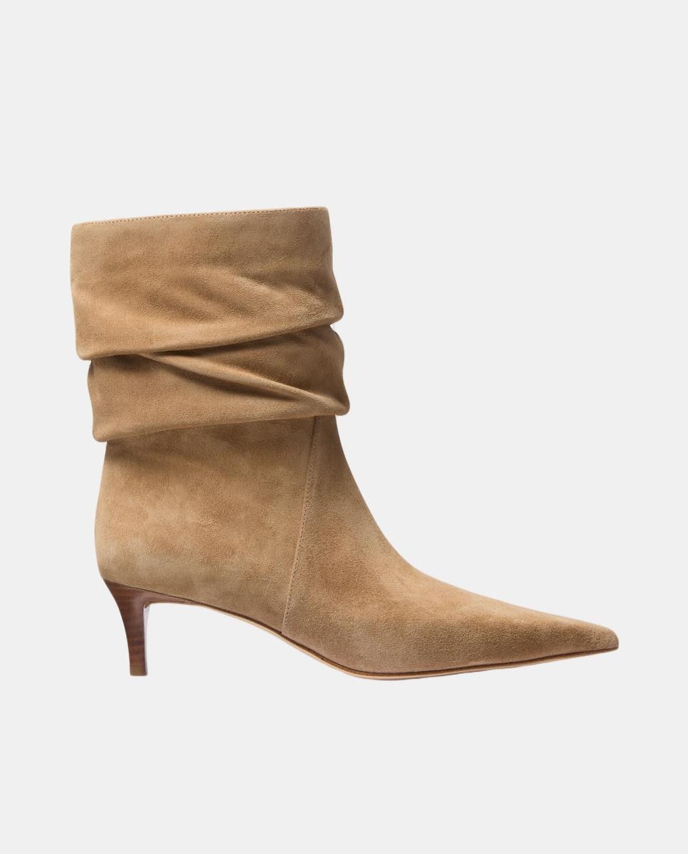 Botins de Salto Dawn com Efeito Enrugado Natural-1