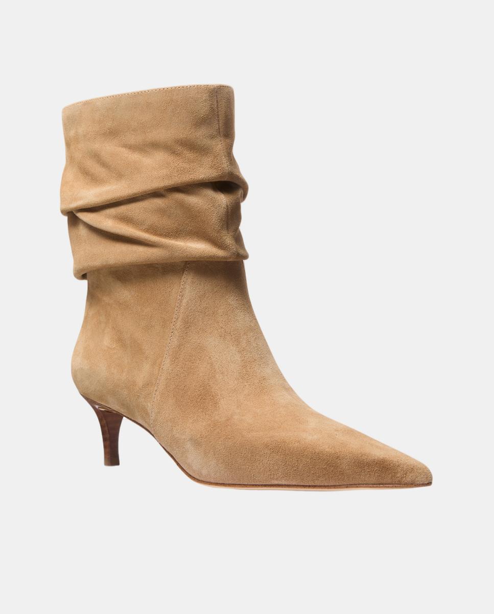 Botins de Salto Dawn com Efeito Enrugado Natural-2