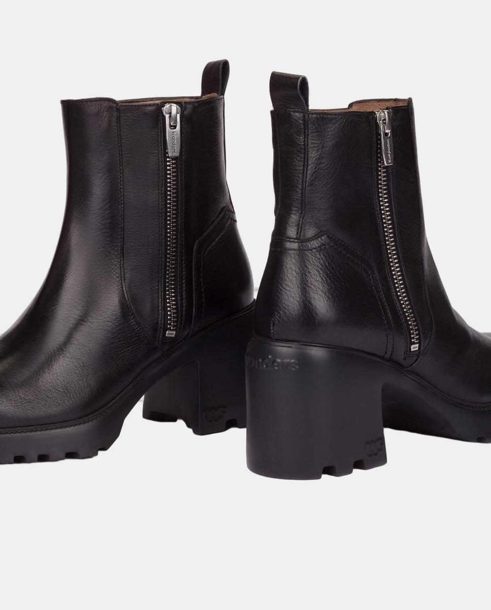 Botins Biker - Preto Preto-4