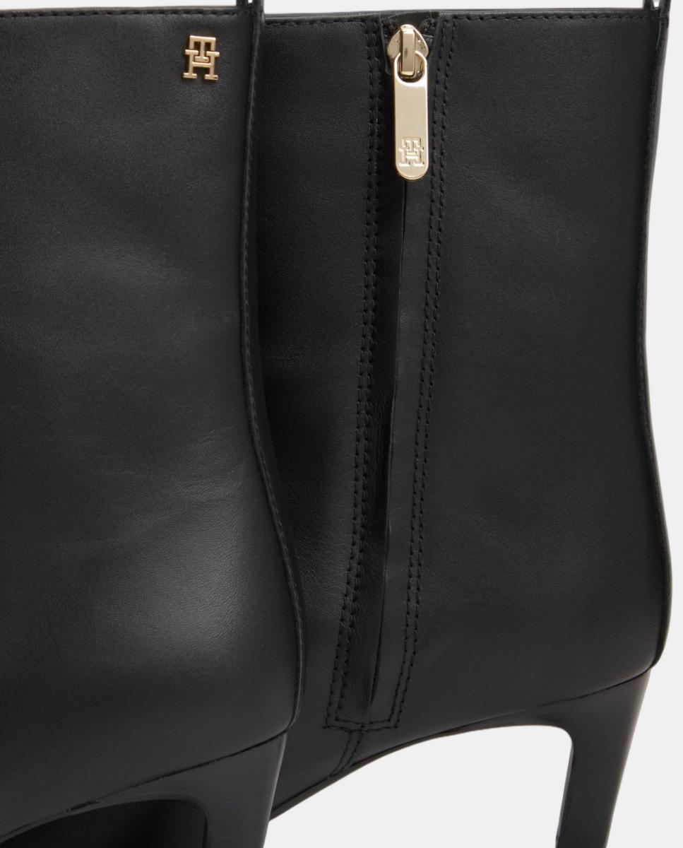 Imagen 4 de Bota de tacón kitten de piel TH - Tommy Hilfiger - Negro Negro