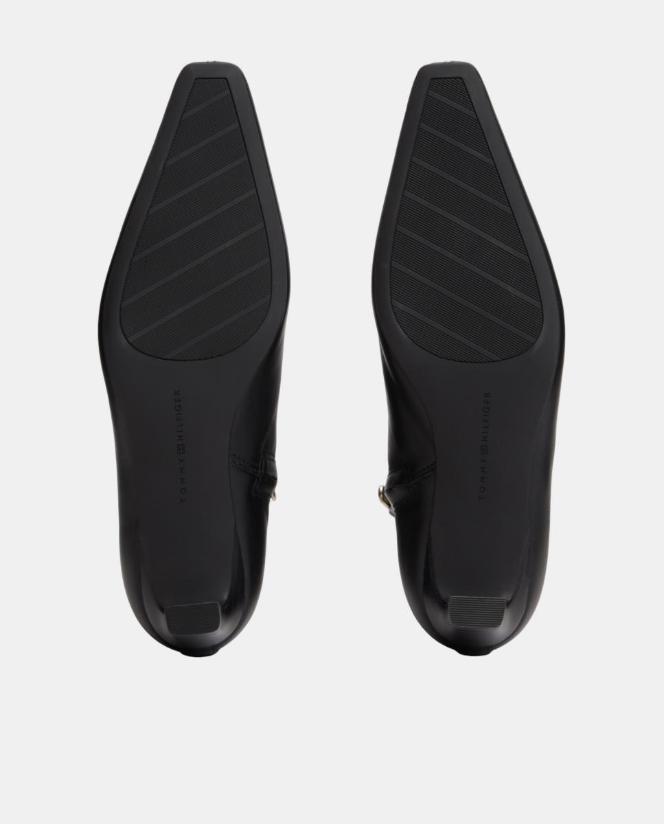 Imagen 5 de Bota de tacón kitten de piel TH - Tommy Hilfiger - Negro Negro