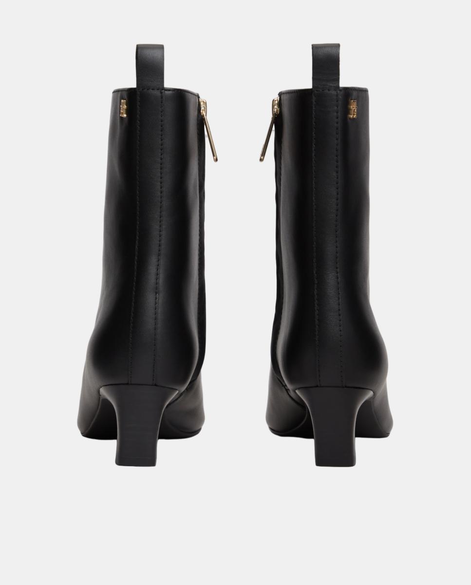 Imagen 6 de Bota de tacón kitten de piel TH - Tommy Hilfiger - Negro Negro