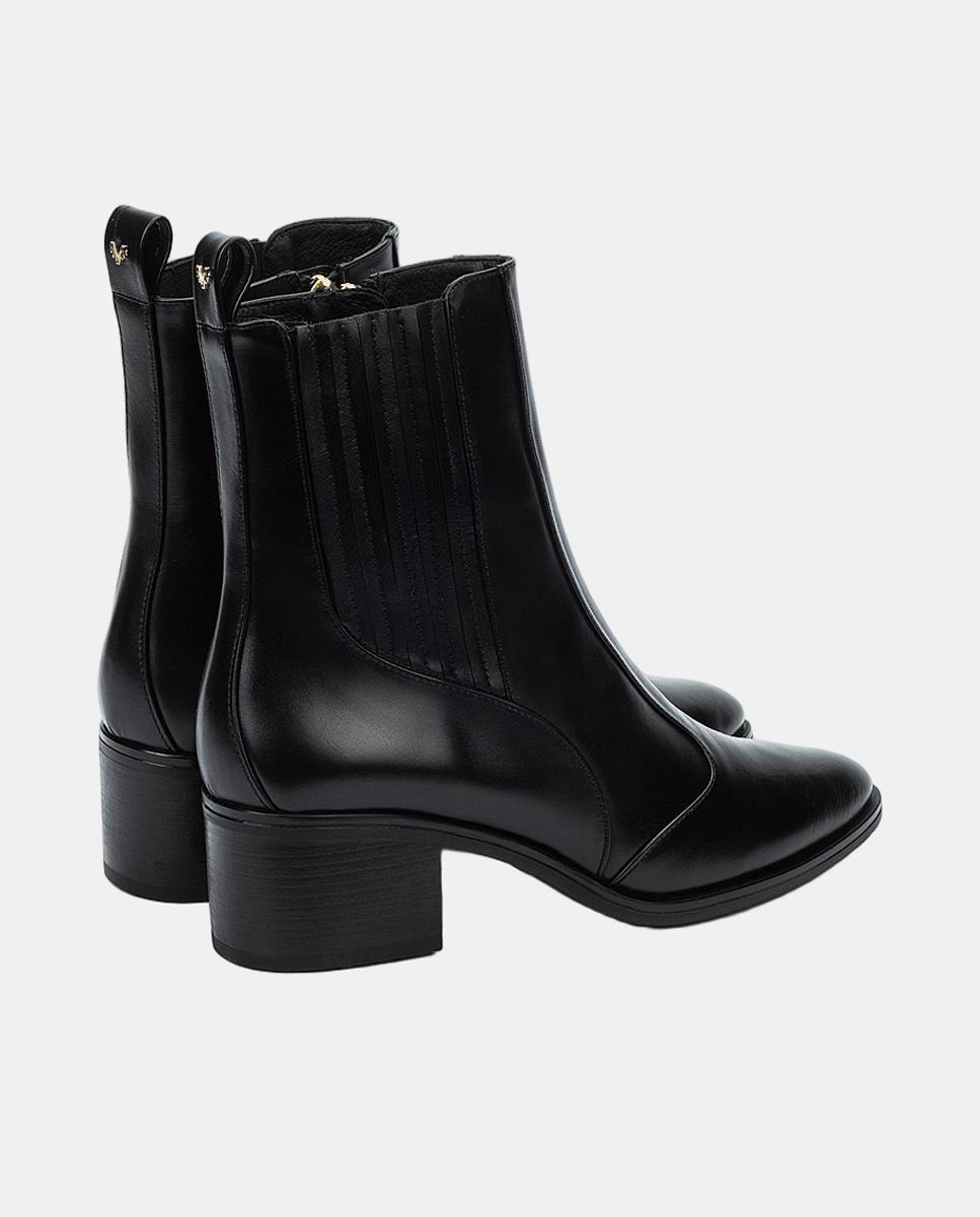 Botins em Pele Preto-2