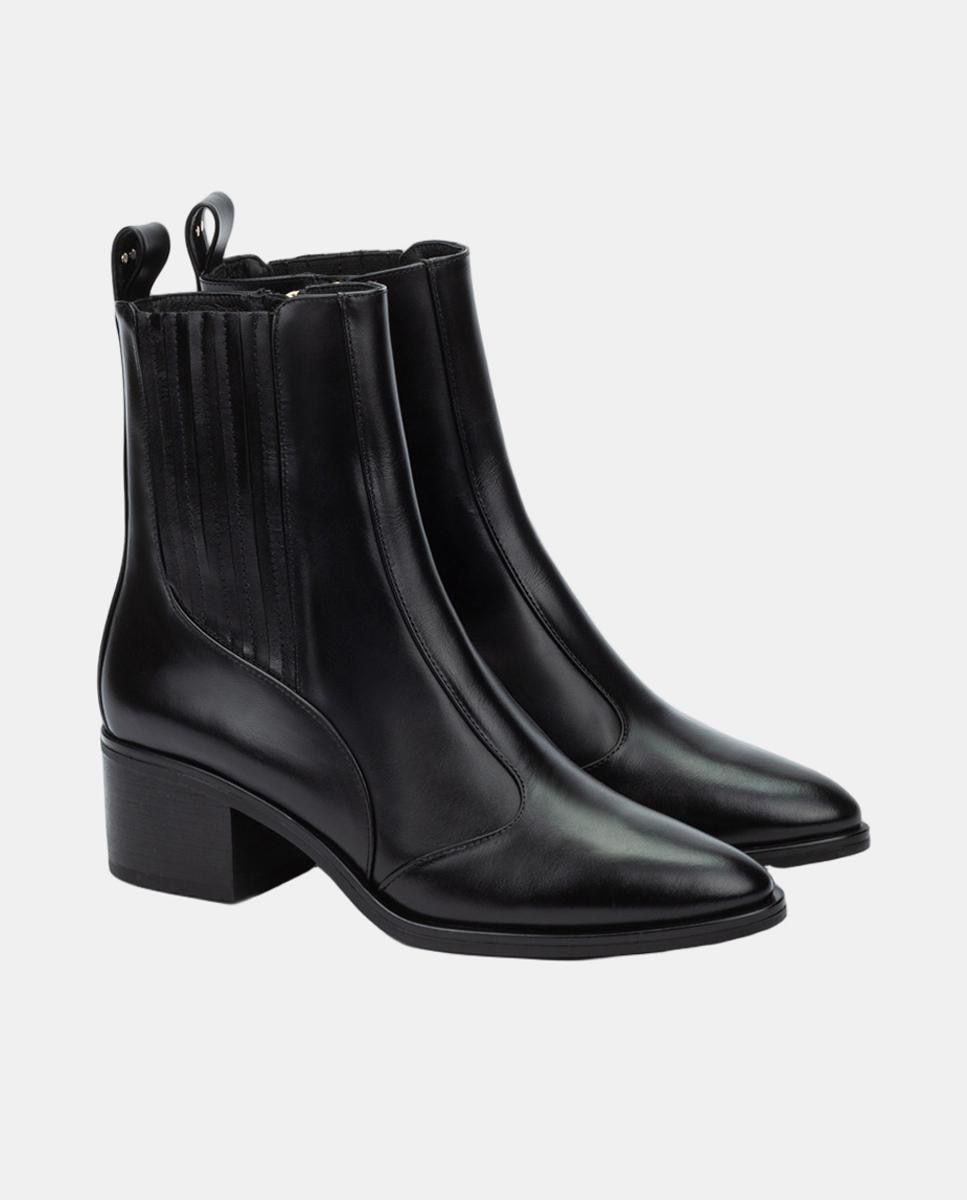 Botins em Pele Preto-4