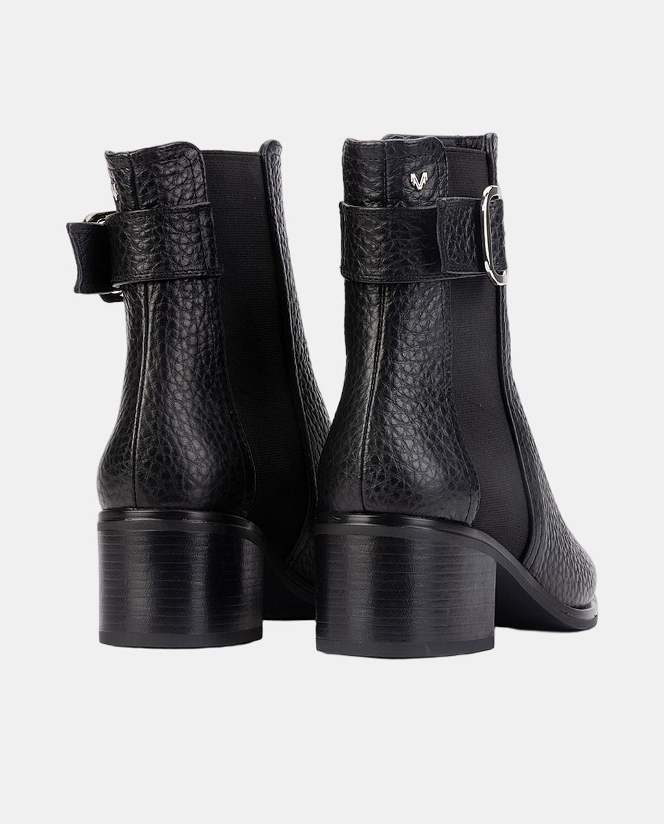 Botins em Pele Preto-2