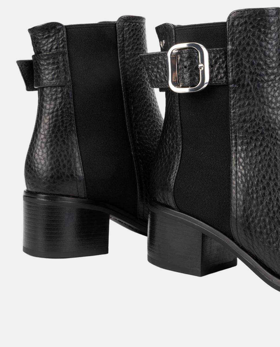 Botins em Pele Preto-3
