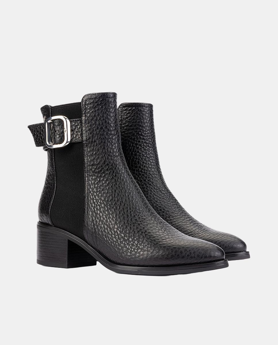 Botins em Pele Preto-4