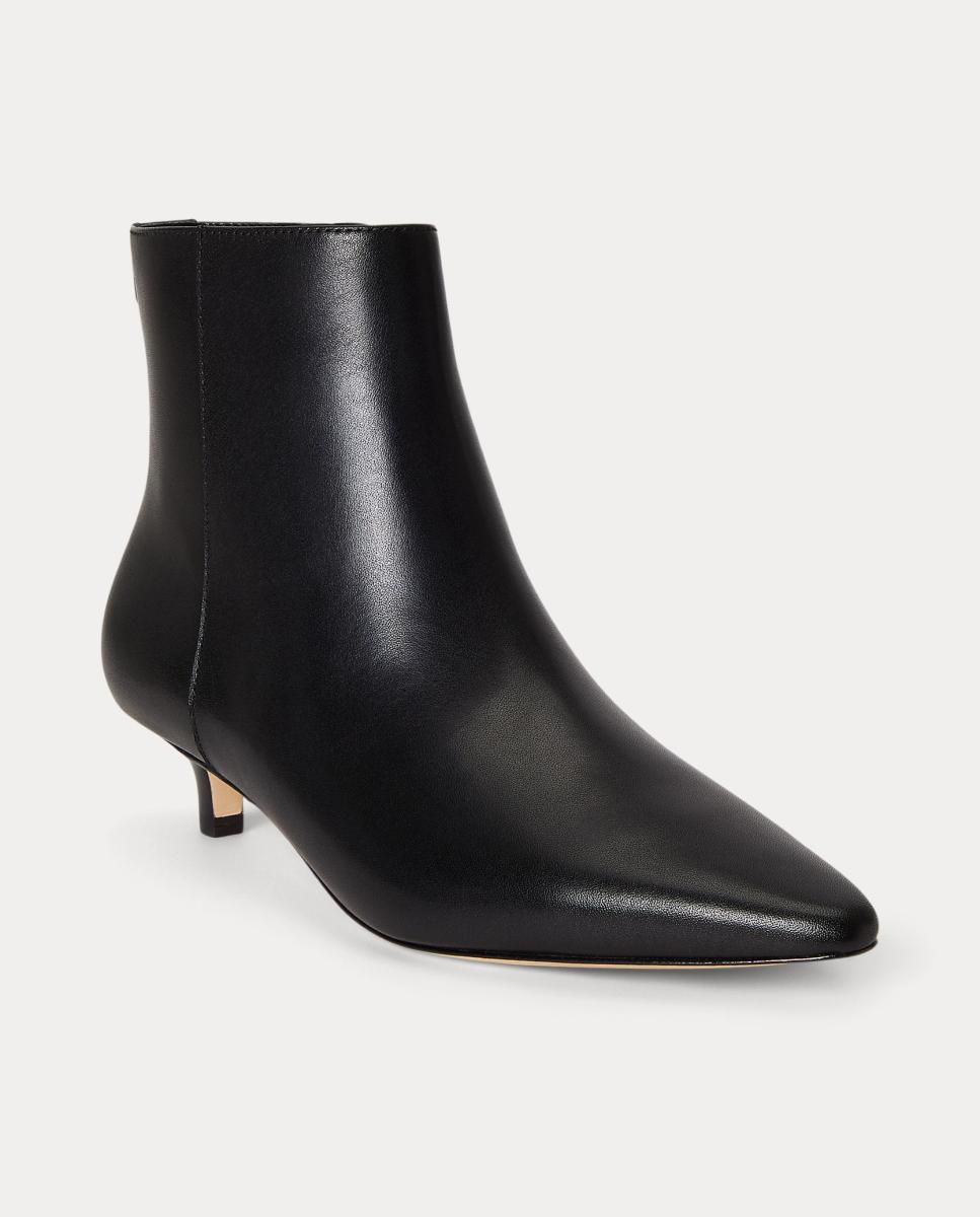 Botins de Salto Frncsa em Camurça Preto-2