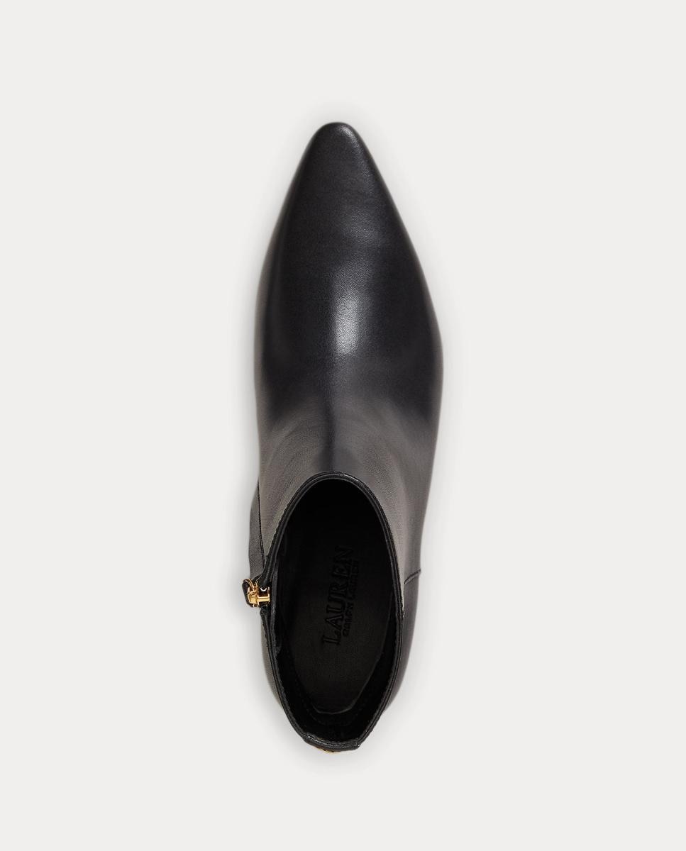 Botins de Salto Frncsa em Camurça Preto-4