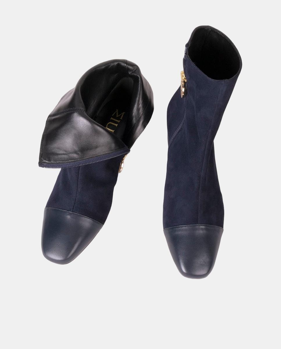 Botins em Pele Azul-marinho-3