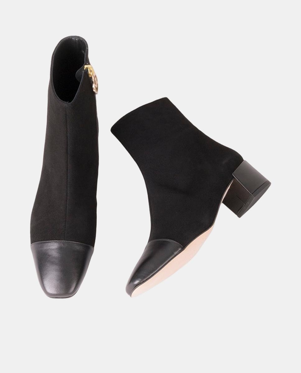 Botins em Pele Preto-2