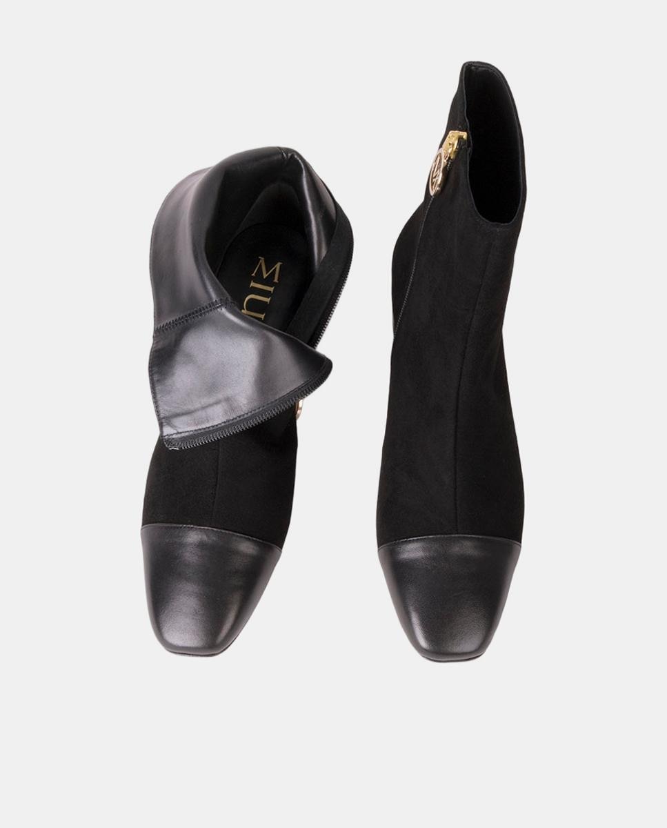 Botins em Pele Preto-3