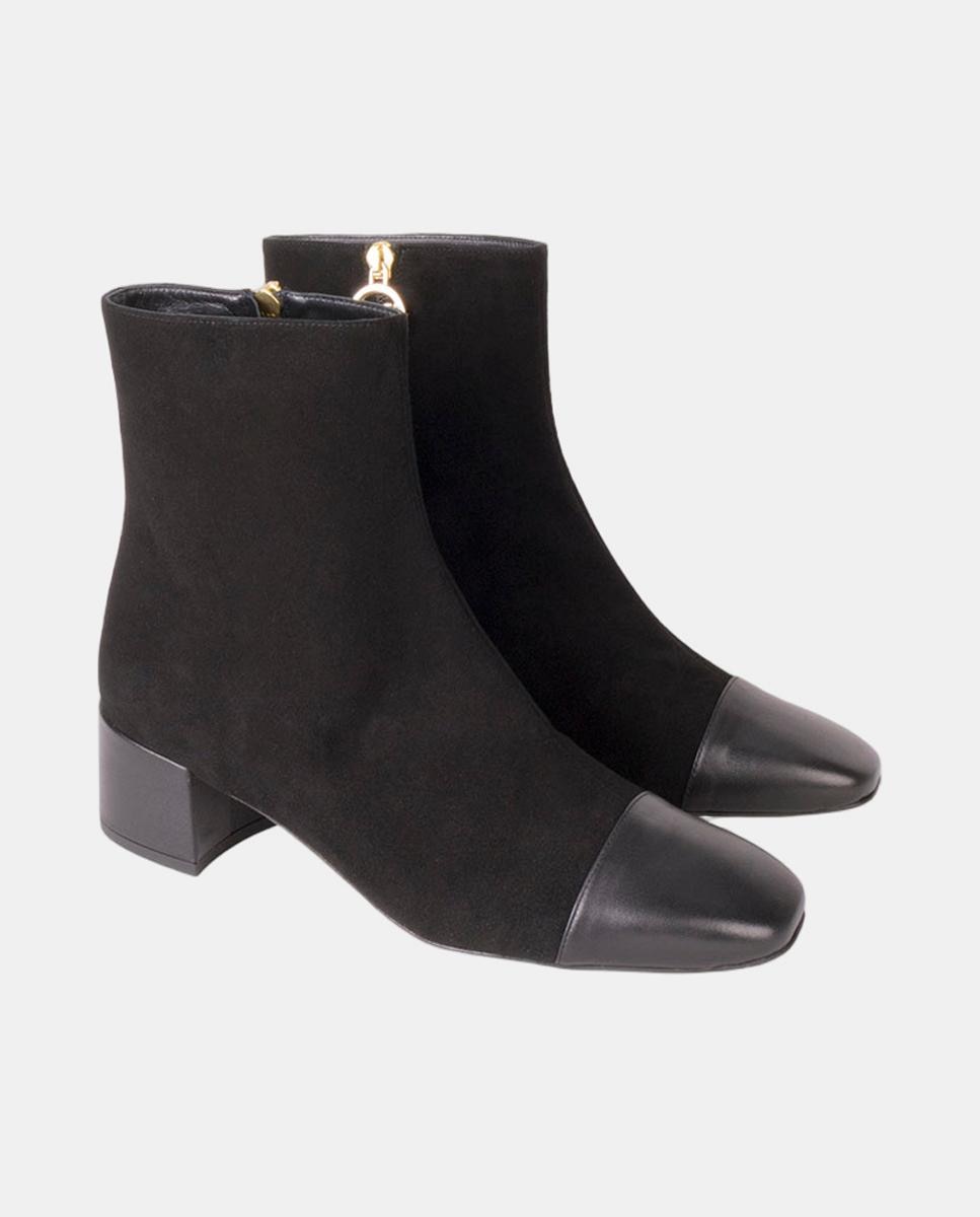 Botins em Pele Preto-4