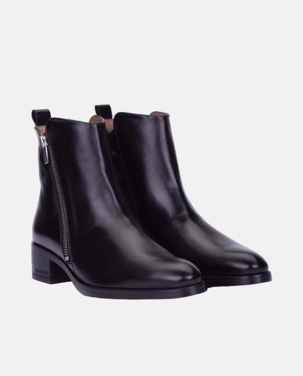 Botins com Fecho de Correr Preto-2