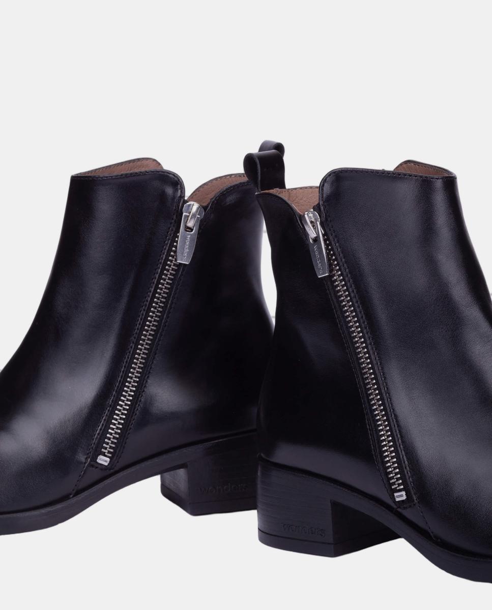 Botins com Fecho de Correr Preto-4