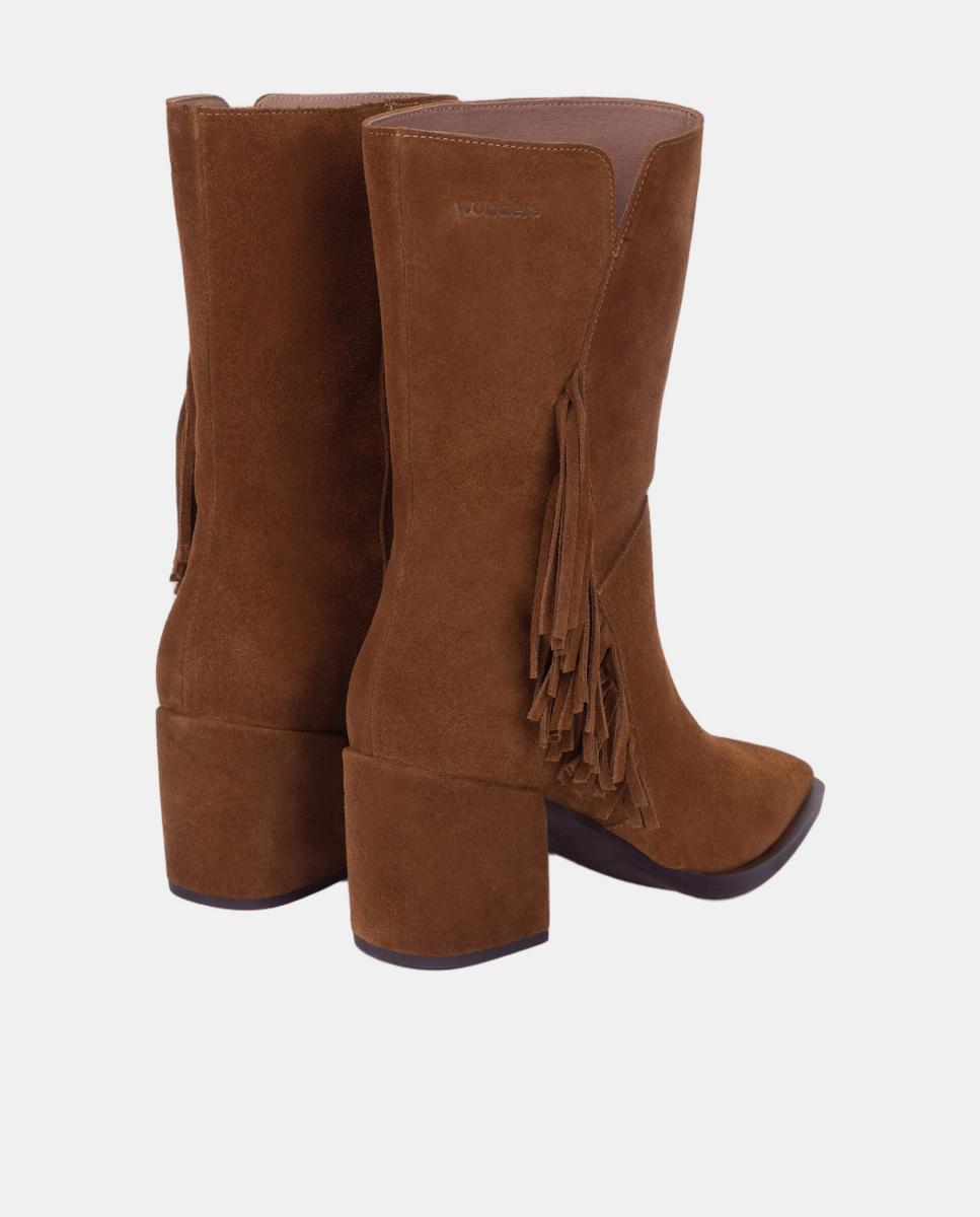 Botins com Franjas Castanho caramelo-3