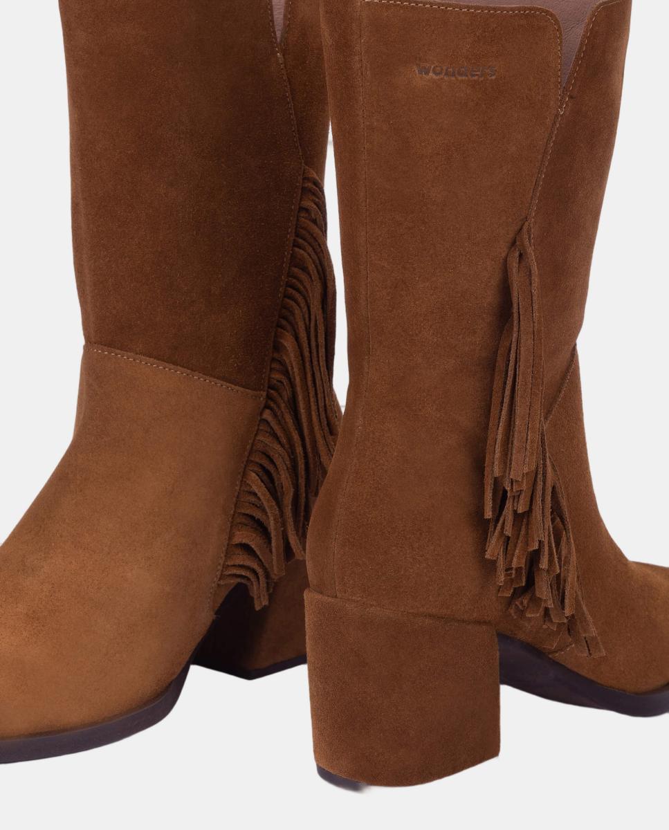Botins com Franjas Castanho caramelo-4