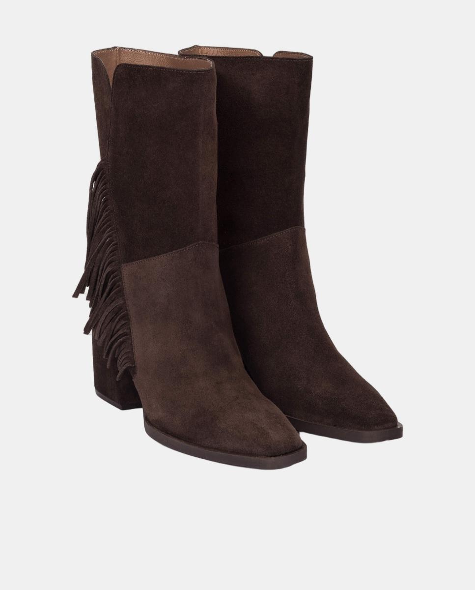 Botins com Franjas Castanho-escuro-2