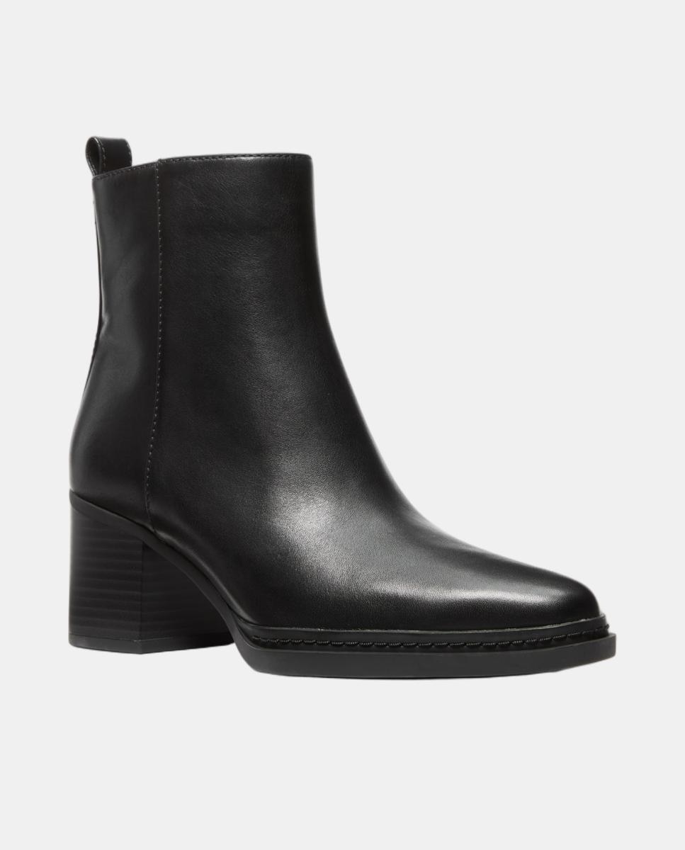 Botins Lex em Pele com Salto de Bloco Preto-2