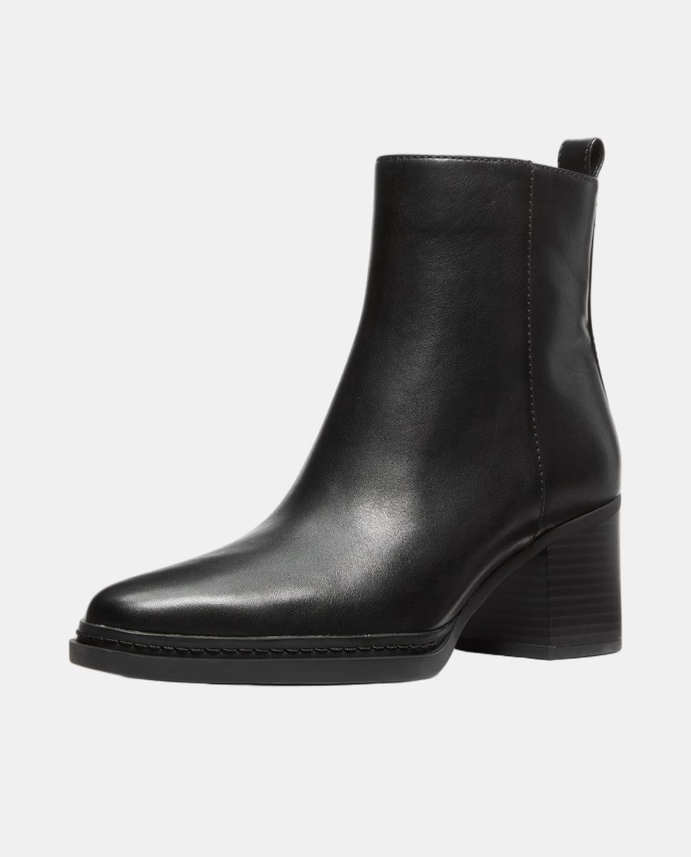 Botins Lex em Pele com Salto de Bloco Preto-3
