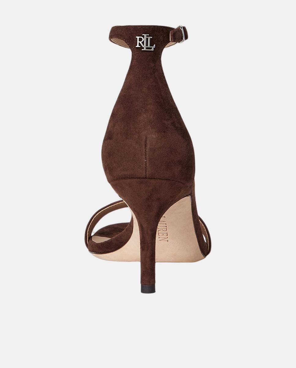 Sandálias Allie de Camurça Castanho-escuro-3