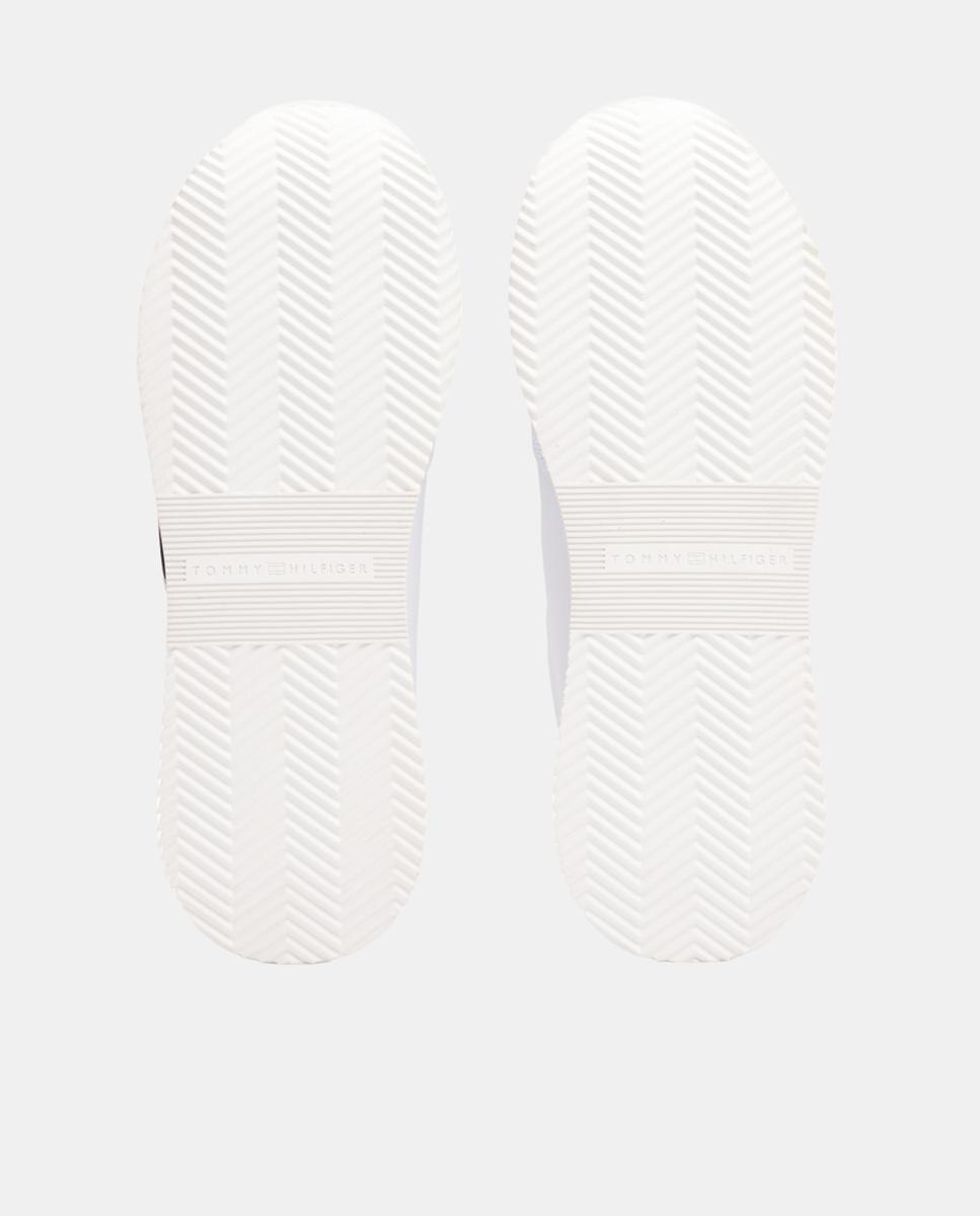 Sapatilhas de Cunha com Logótipo Webbing TH Metalizado Branco-4