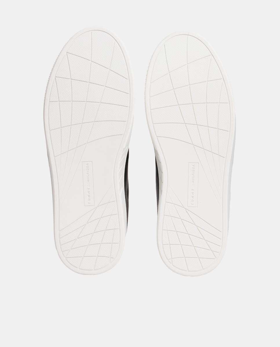 Sapatilhas em Pele com Bandeira Preto-7