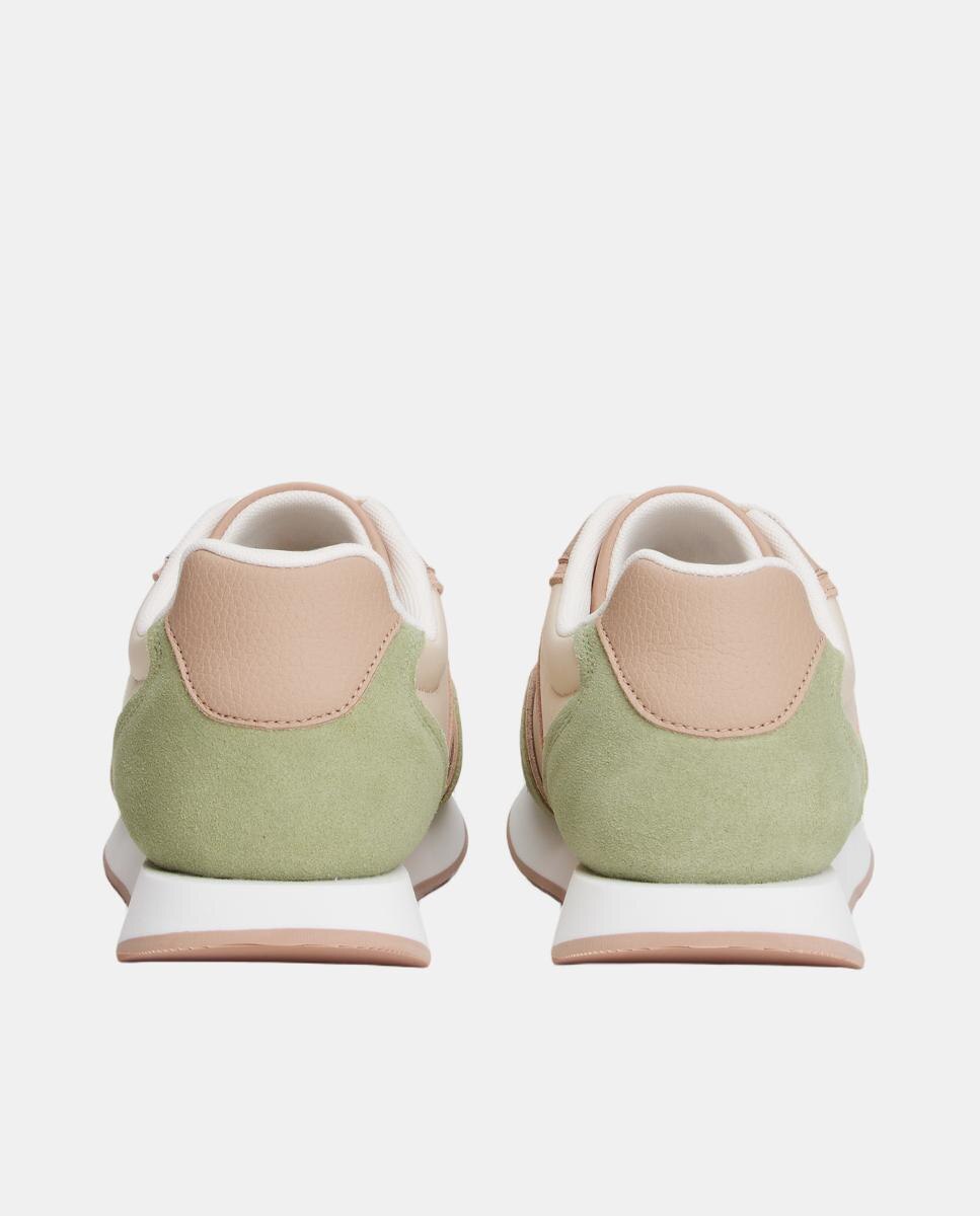 Sapatilhas de Running com Logótipo Bordado Natural-3