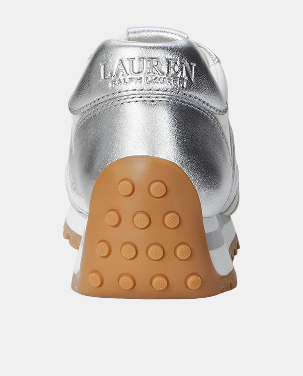 Sapatilhas Dani em Pele Prata-3