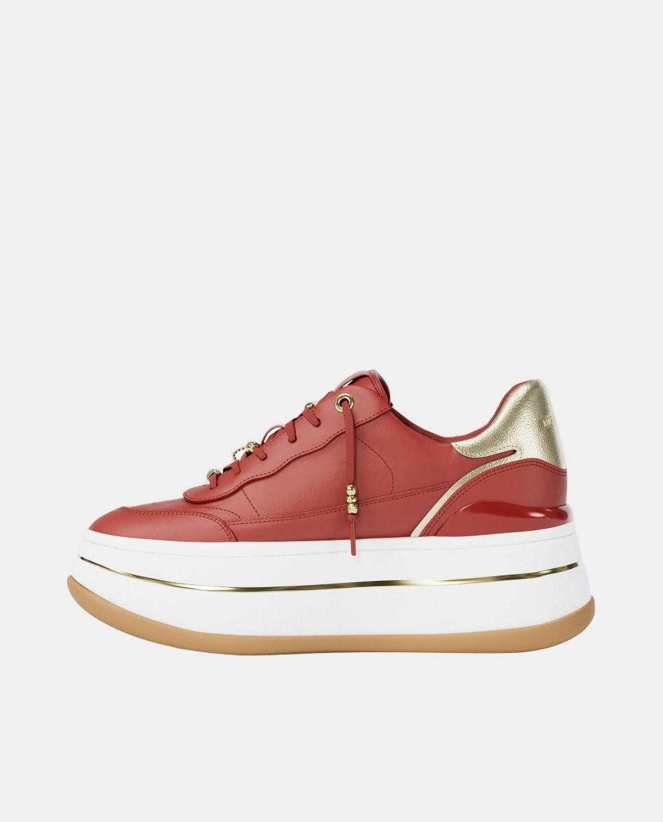 Sapatilhas de Plataforma Hayes Vermelho fogo-3