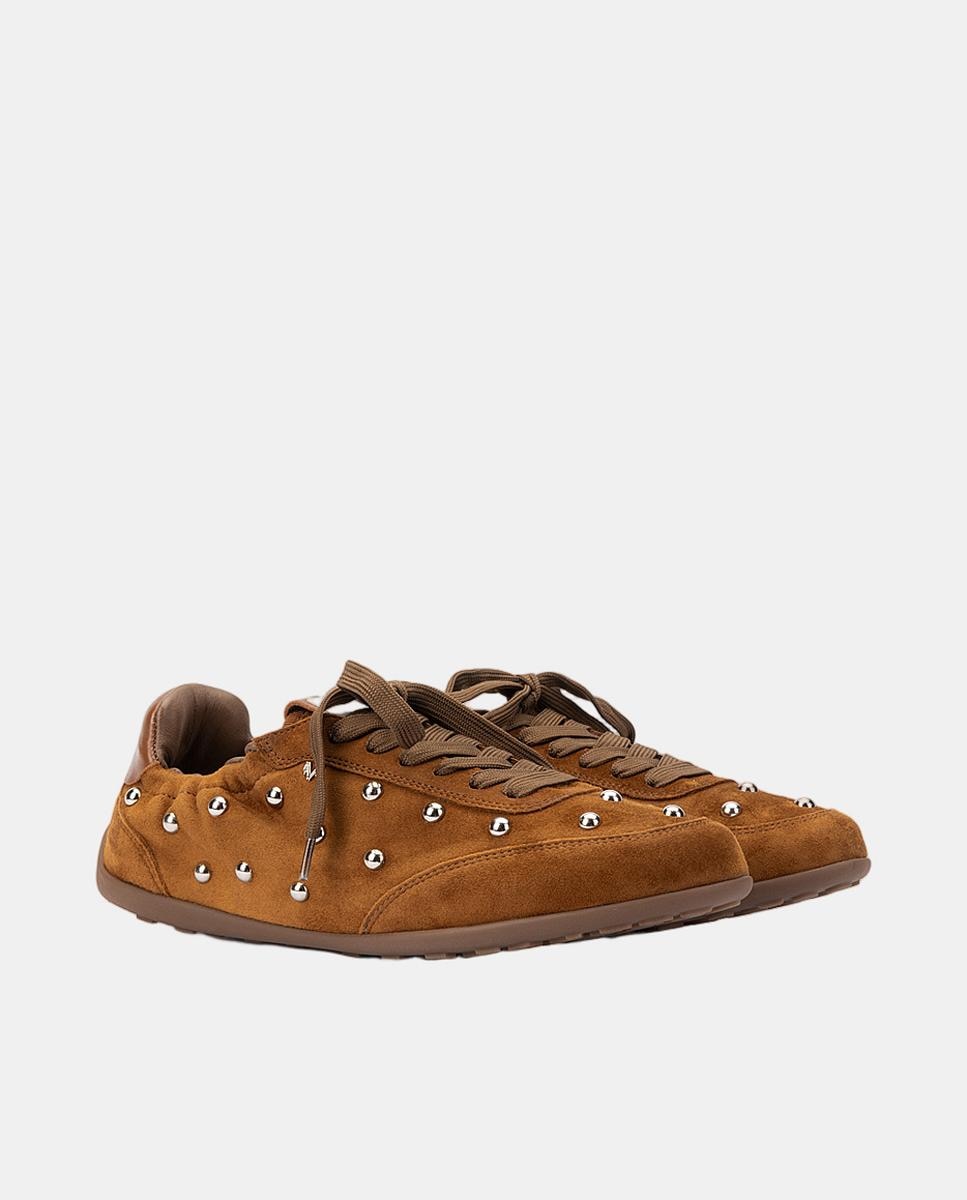 Sapatilhas de Croute com Tachas Couro-2