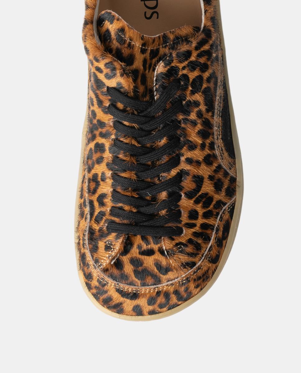 Sapatilhas unisex em pele e sola rasa sem drop. Multicolor-4